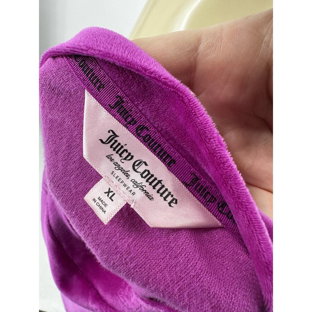 Juicy Couture XL Women velour sleeveless top with rhinestone detail C40 - Picture 4 of 9